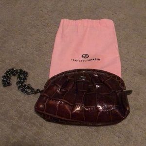 NWOT Francesco Biasia leather wristlet